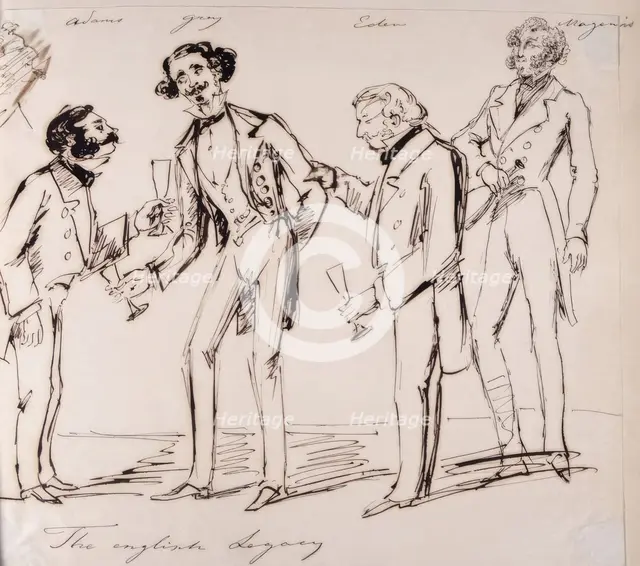 "The English legacy". The English Diplomatic Corps. (c1850s) Creator: Fritz von Dardel.