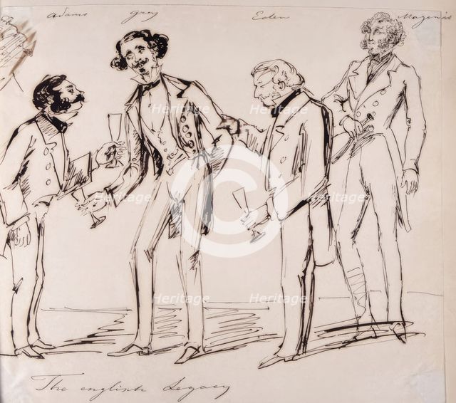 "The English legacy". The English Diplomatic Corps. (c1850s) Creator: Fritz von Dardel.