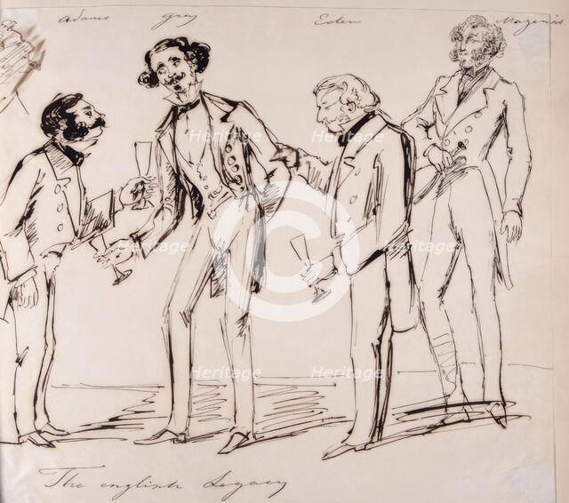 "The English legacy". The English Diplomatic Corps. (c1850s) Creator: Fritz von Dardel.