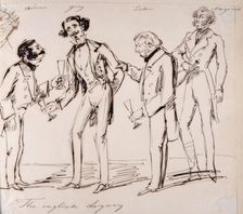 "The English legacy". The English Diplomatic Corps. (c1850s) Creator: Fritz von Dardel