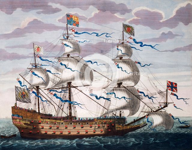 The English man-of-war Royal, 1693. Creator: Pieter Mortier.