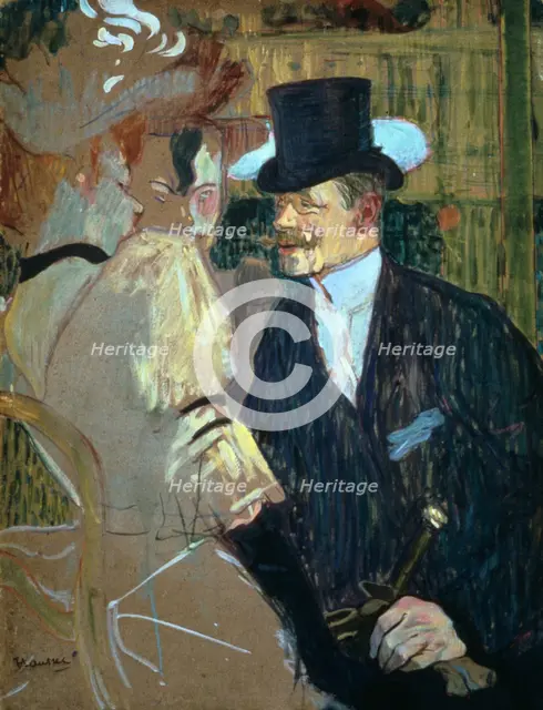 'The Englishman at the Moulin Rouge', 1892. Artist: Henri de Toulouse-Lautrec