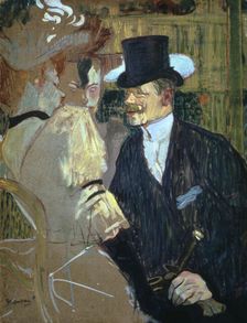 The Englishman at the Moulin Rouge 1892. Artist: Henri de Toulouse-Lautrec