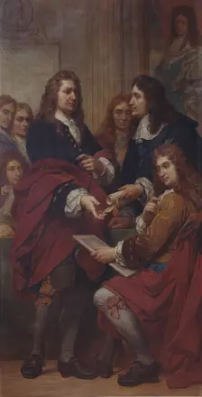 The Engraver Gerard Edelinck in Paris, (1680s), 1862-1872. Creator: Nicaise de Keyser