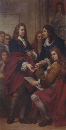 The Engraver Gerard Edelinck in Paris, (1680s), 1862-1872. Creator: Nicaise de Keyser