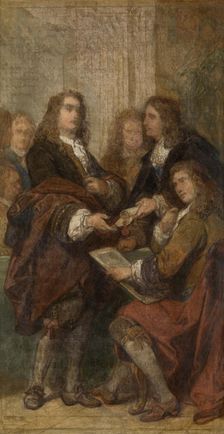 The Engraver Gerard Edelinck in Paris, (c1670s), c1860s. Creator: Nicaise de Keyser