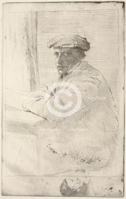 The Engraver Joseph Tourny (Le graveur Joseph Tourny), 1857. Creator: Edgar Degas.