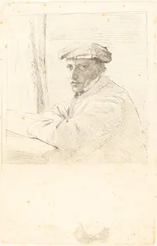 The Engraver Joseph Tourny (Le graveur Joseph Tourny), 1857. Creator: Edgar Degas