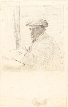 The Engraver Joseph Tourny (Le graveur Joseph Tourny), 1857. Creator: Edgar Degas
