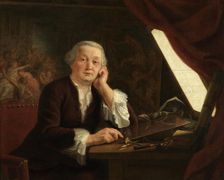 The Engraver Pieter Franciscus Martenasie, 1762. Creator: Andries Lens