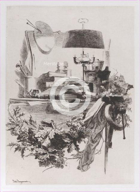The Engraver's Instruments, ca. 1862. Creator: Jules-Ferdinand Jacquemart.