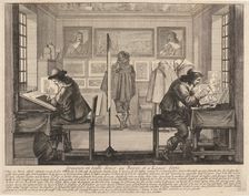 The Engravers (Les Graveurs), 1643. Creator: Bosse, Abraham (1602-1676)