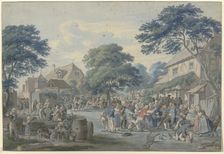 The end of the annual fair, early-mid 19th century. Creator: Anton Radl