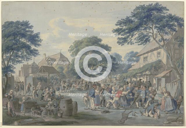 The end of the annual fair, early-mid 19th century. Creator: Anton Radl.