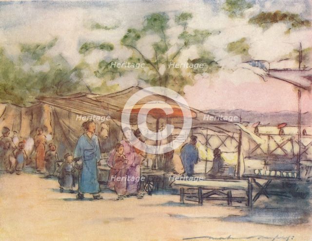 'The End of the Day and the End of the Festival', c1887, (1901). Artist: Mortimer L Menpes.