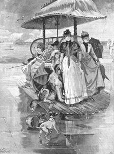 'The End of the Season - A Sudden Shower 1890. Creator: Unknown