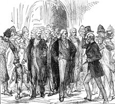 The End of the Tichborne Trial: "How has it gone, Sir?", 1874. Creator: Unknown