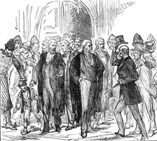 The End of the Tichborne Trial: "How has it gone, Sir?", 1874. Creator: Unknown