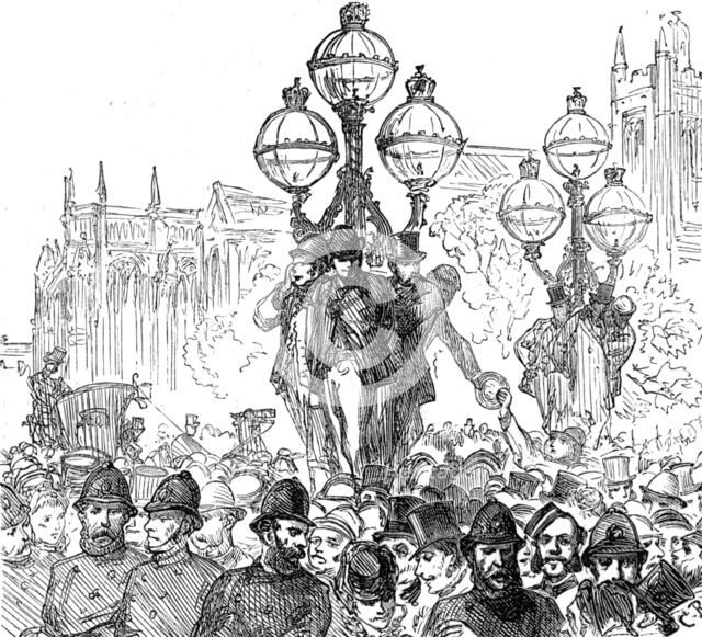 The End of the Tichborne Trial: waiting for the verdict, 1874. Creator: Unknown.