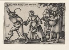 The end of the year, from the episode "The Farmer's Festival or The Twelve Months", 1546-1547. Creator: Beham, Hans Sebald (1500-1550)