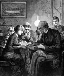 The End of the Year: Striking Twelve, 1881. Creator: R&E Taylor