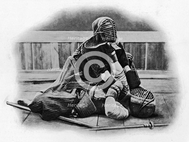'The End of a Bout', c1903, (1903). Artist: Ogawa & Burton.