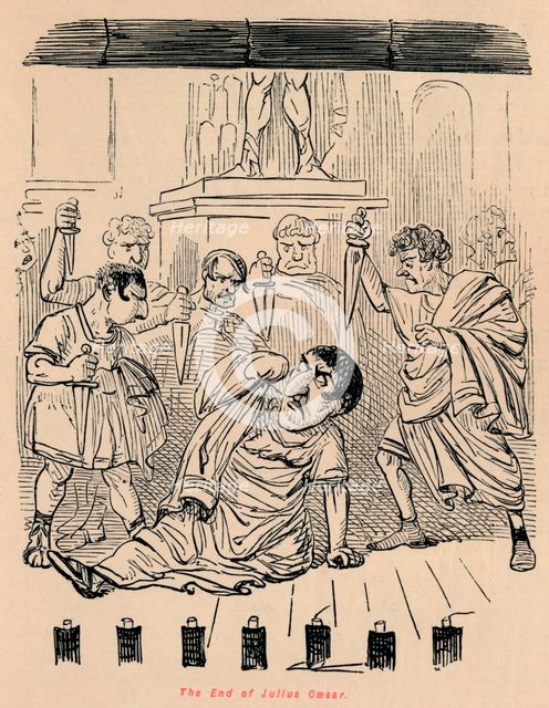 'The End of Julius Caesar', 1852. Artist: John Leech.