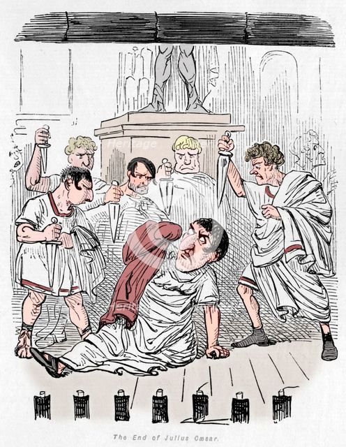 'The End of Julius Caesar', 1852. Artist: John Leech.
