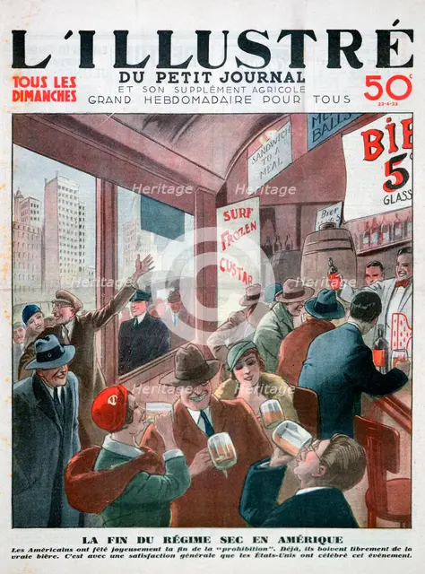 The end of prohibition in America. Artist: Unknown