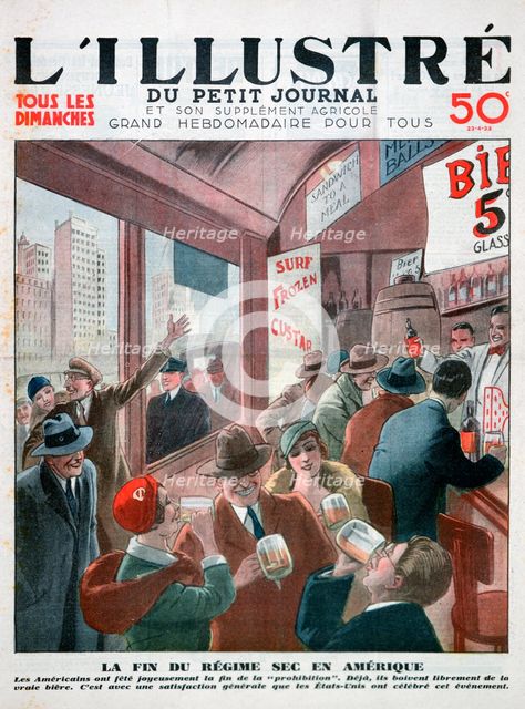 The end of prohibition in America. Artist: Unknown