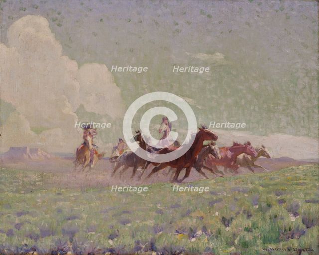 The Enemies' Horses, ca. 1912-1920. Creator: W. Herbert Dunton.