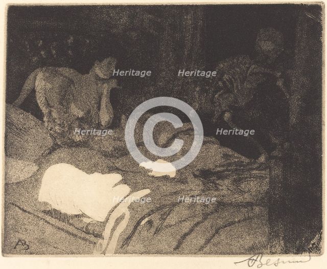 The Enigma (L'énigme), 1900. Creator: Paul Albert Besnard.