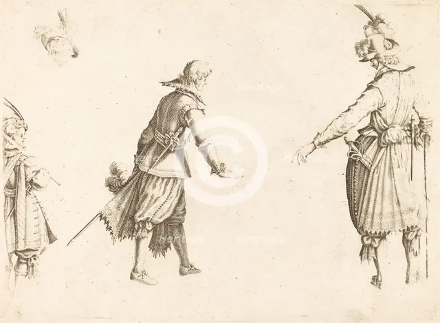 The Enrollment of the Troops, c. 1614. Creator: Jacques Callot.