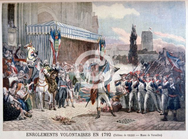 'The Enrolment of Volunteers, 22nd July 1792', 1895. Artist: Unknown