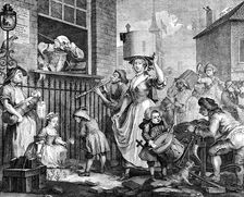 The Enraged Musician 1741. Artist: William Hogarth