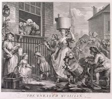 The Enraged Musician 1741. Artist: William Hogarth