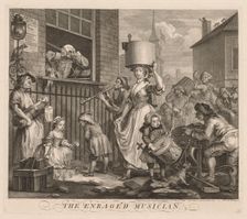 The Enraged Musician, 1741. Creator: William Hogarth (British, 1697-1764)
