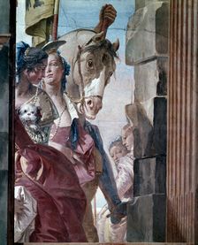 The Entourage of Cleopatra 1746-47. Artist: Giovanni Battista Tiepolo