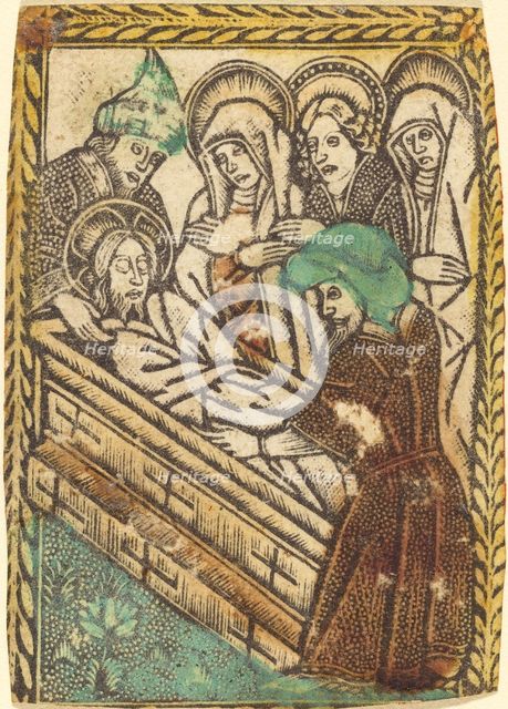 The Entombment, 1460/1480. Creator: Master of the Borders with the Four Fathers of the Church.
