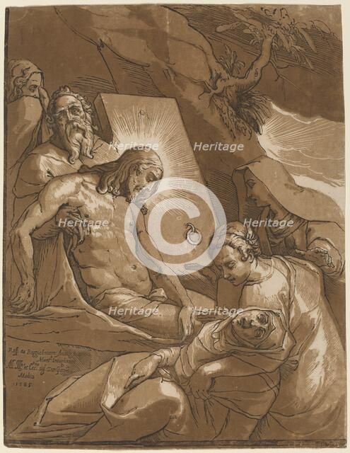 The Entombment, 1585. Creator: Andrea Andreani.