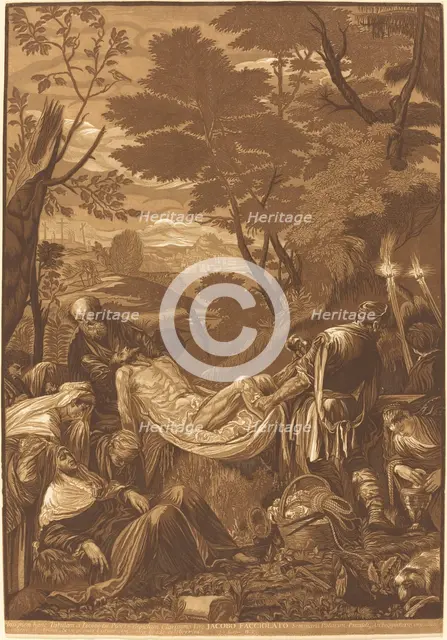 The Entombment, 1739. Creator: John Baptist Jackson.