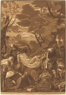 The Entombment, 1739. Creator: John Baptist Jackson