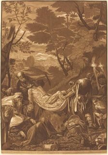 The Entombment, 1739. Creator: John Baptist Jackson