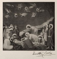 The Entombment, 1887. Creator: Timothy Cole (American, 1852-1931)