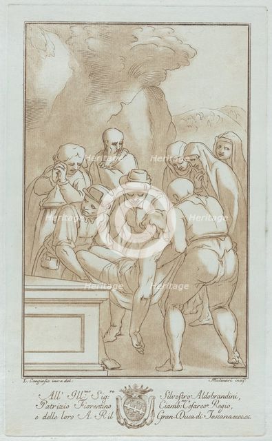 The Entombment, ca. 1780. Creator: Stefano Mulinari.