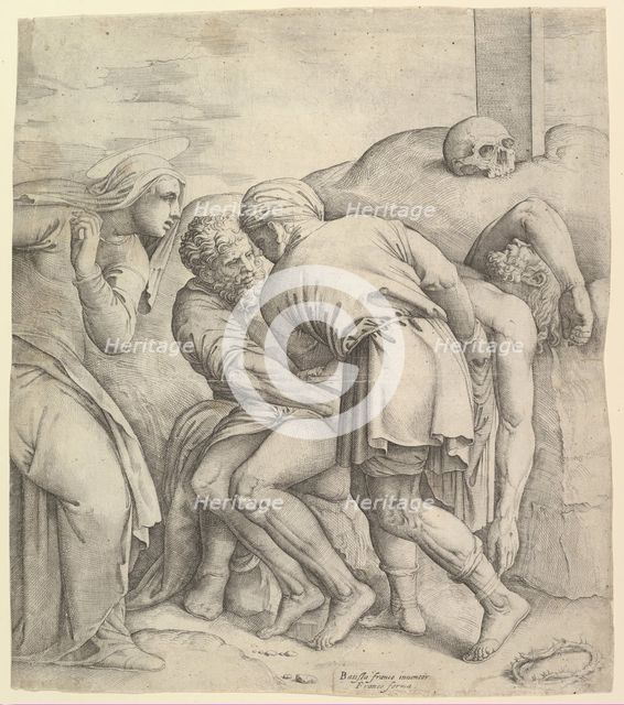The Entombment. Creator: Battista Franco Veneziano.