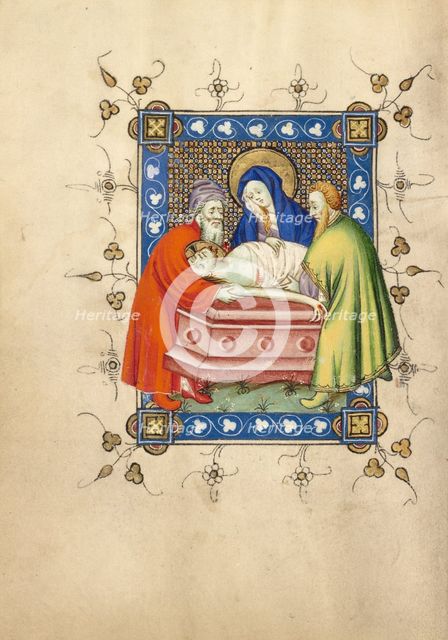 The Entombment; Book of Hours, about 1405-1410. Creator: Masters of Dirc van Delf.