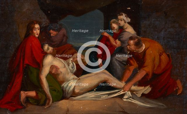 The Entombment, between 1840-1850. Creator: Jozef Simmler.