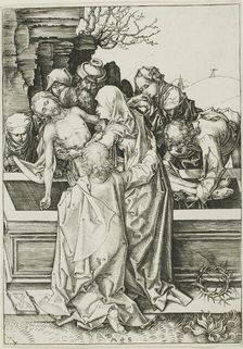 The Entombment, c. 1480. Creator: Martin Schongauer