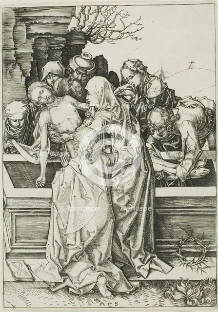 The Entombment, c. 1480. Creator: Martin Schongauer.